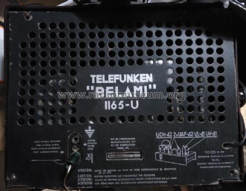 Belami 1165-U; Telefunken (ID = 2994015) Radio
