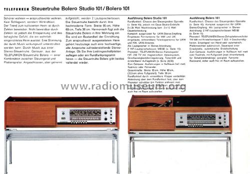 Bolero 101; Telefunken (ID = 2335583) Radio