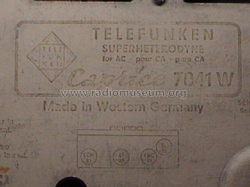 Caprice 7041W; Telefunken (ID = 160442) Radio