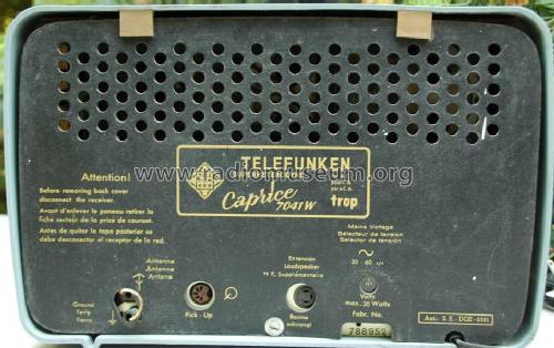 Caprice 7041W; Telefunken (ID = 2380488) Radio