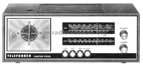 caprice-clock 101; Telefunken (ID = 330564) Radio