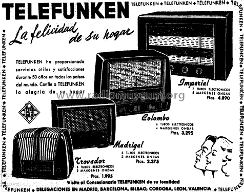 Colombo ; Telefunken (ID = 2066592) Radio