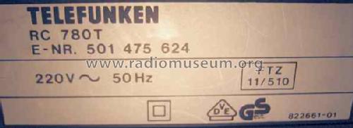 Compact Studio RC780T E-Nr. 501 475 624; Telefunken (ID = 1429701) Radio