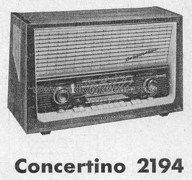 Concertino 2194; Telefunken (ID = 13638) Radio