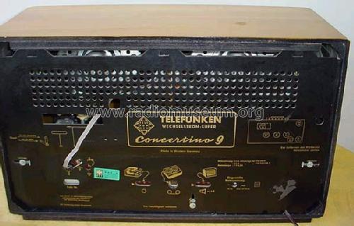 Concertino 9; Telefunken (ID = 25611) Radio