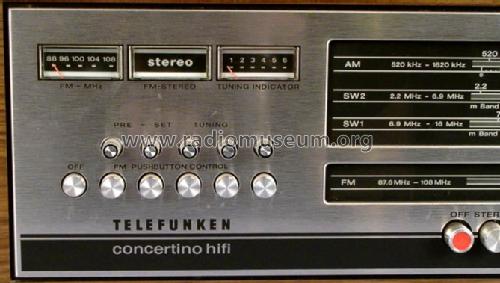 Concertino hifi 205; Telefunken (ID = 445833) Radio