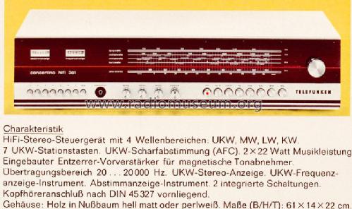 concertino hifi 301; Telefunken (ID = 760489) Radio