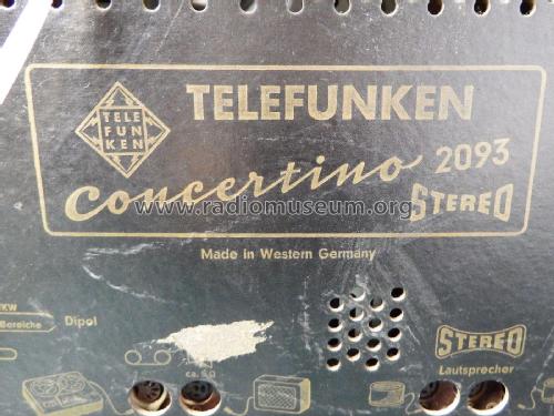 Concertino Stereo 2093; Telefunken (ID = 1920745) Radio
