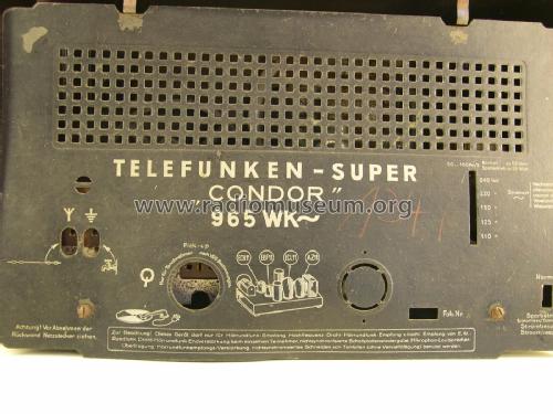 Condor 965WK ; Telefunken (ID = 1820367) Radio