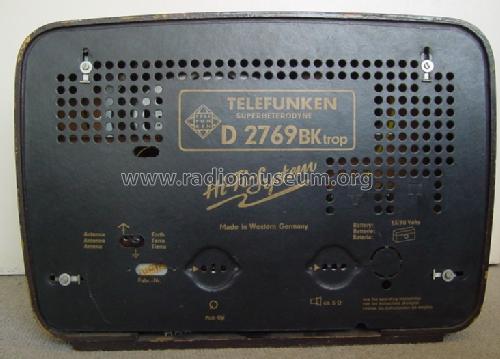 D2769BK trop Hi-Fi; Telefunken (ID = 1044858) Radio