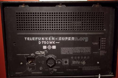 D750WK; Telefunken (ID = 2876259) Radio