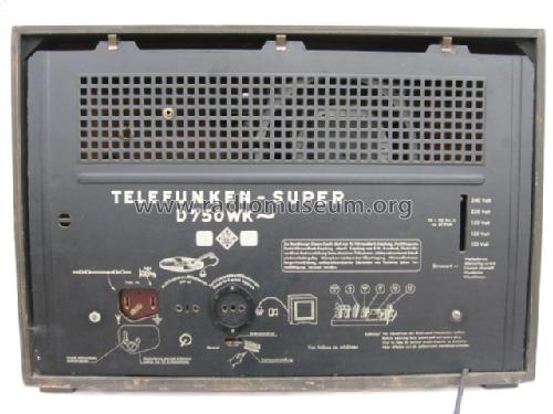 D750WK; Telefunken (ID = 324145) Radio