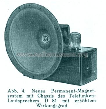 D81; Telefunken (ID = 1697316) Speaker-P
