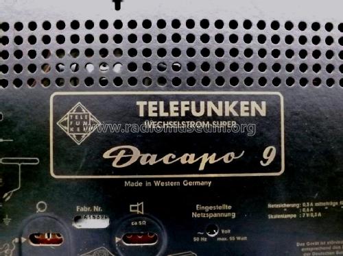 Dacapo 9; Telefunken (ID = 1589071) Radio