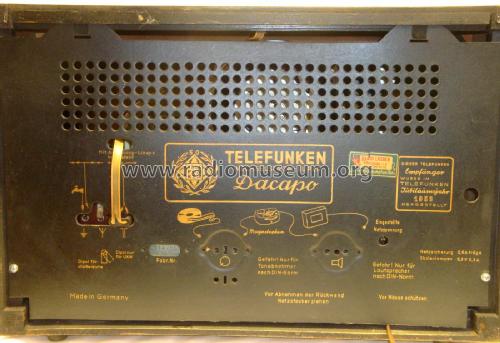 Dacapo ; Telefunken (ID = 2300570) Radio