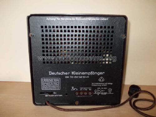 Deutscher Kleinempfänger DKE Sparmodell ohne Entbrummer; Telefunken (ID = 1316828) Radio