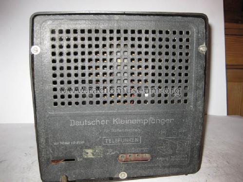 Deutscher Kleinempfänger für Batteriebetrieb DKE38B; Telefunken (ID = 1594915) Radio