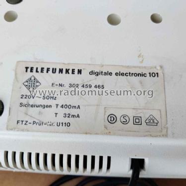 Digitale electronic 101; Telefunken (ID = 2991498) Radio