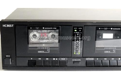 Double Cassette Deck HC865T; Telefunken (ID = 1705501) R-Player
