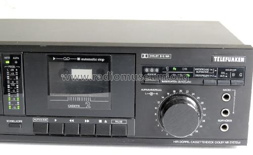 Double Cassette Deck HC865T; Telefunken (ID = 1705503) R-Player