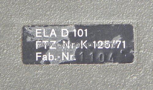 Handfunksprechgerät Ela D 101; Telefunken (ID = 1821019) Citizen
