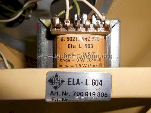 ELA-L 604; Telefunken (ID = 1457536) Speaker-P
