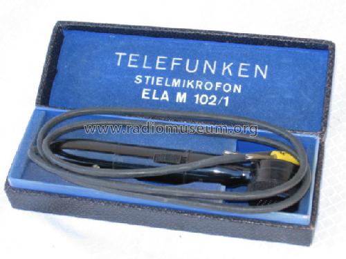 Stielmikrofon ELA M 102/1 S; Telefunken (ID = 303566) Microphone/PU