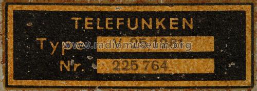 Ela V25-1281; Telefunken (ID = 1993466) Ampl/Mixer