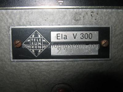 Ela V300; Telefunken (ID = 623624) Ampl/Mixer