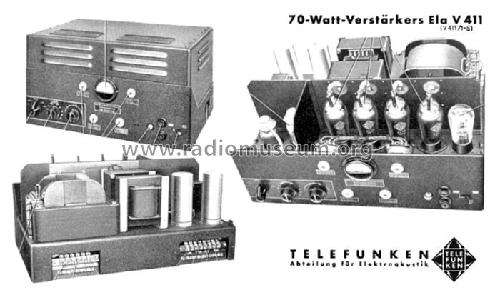 Ela V411/1-6; Telefunken (ID = 29806) Ampl/Mixer