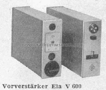 Ela V600; Telefunken (ID = 376742) Ampl/Mixer