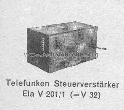 Ela V 201/1; Telefunken (ID = 377518) Ampl/Mixer