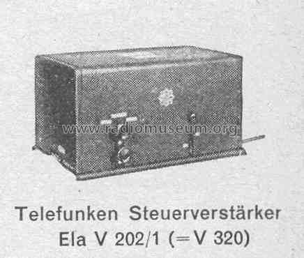 Ela V 202/1; Telefunken (ID = 377522) Ampl/Mixer