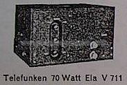 Ela V 711; Telefunken (ID = 534796) Ampl/Mixer