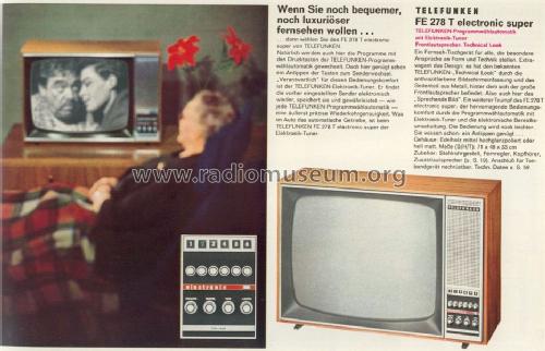 electronic super FE278T; Telefunken (ID = 981729) Television