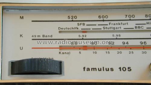famulus 105; Telefunken (ID = 1399722) Radio