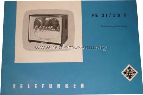 FE21T - FE21/53T; Telefunken (ID = 1813886) Television