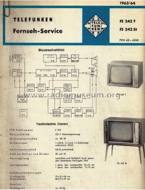 FE242St; Telefunken (ID = 1190438) Televisión