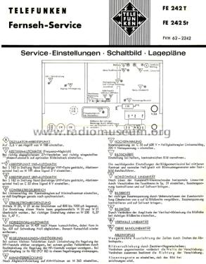 FE242T; Telefunken (ID = 2921644) Television