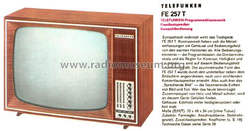 FE257T; Telefunken (ID = 2921278) Television