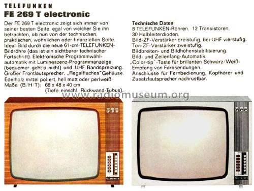 FE269T electronic; Telefunken (ID = 2929923) Télévision