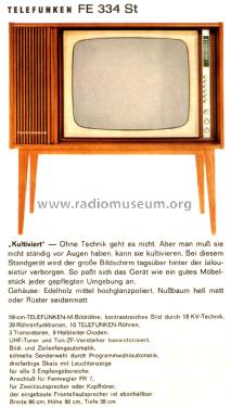 FE334St; Telefunken (ID = 2203082) Television