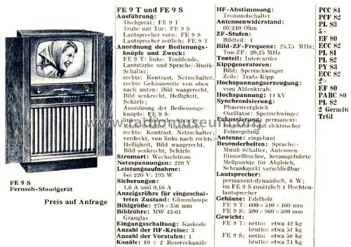 FE9S; Telefunken (ID = 2917839) Television