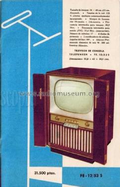 FE-12/53 S; Telefunken (ID = 2262421) Television