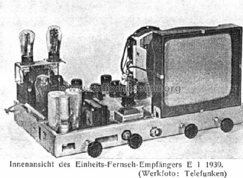Einheits-Fernsehempfänger E1 FE VII ; Telefunken (ID = 113042) Television