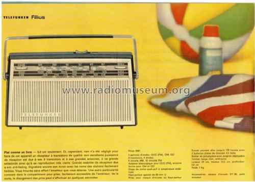 Filius 3591; Telefunken (ID = 1469895) Radio