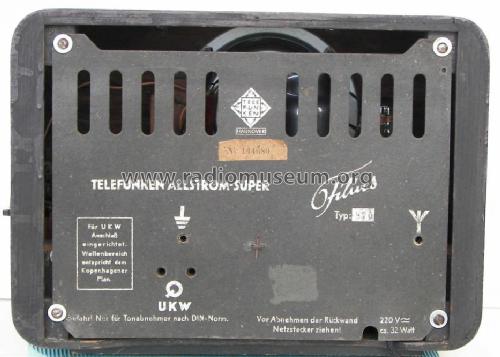 Filius SK 9H43GW; Telefunken (ID = 496991) Radio