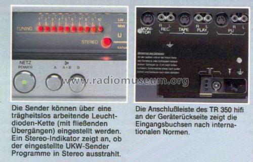 FM HiFi Stereo/FM-AM Receiver TR350 HiFi Ch= 1000; Telefunken (ID = 1892814) Radio