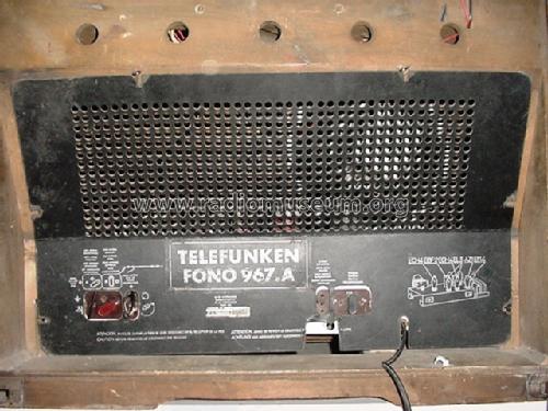 Fono-Radio F-967-A; Telefunken (ID = 1310212) Radio