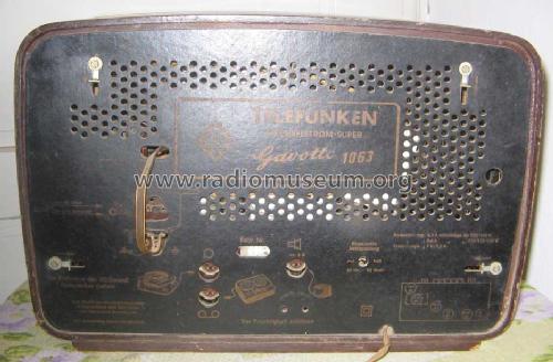 Gavotte 1063; Telefunken (ID = 166618) Radio